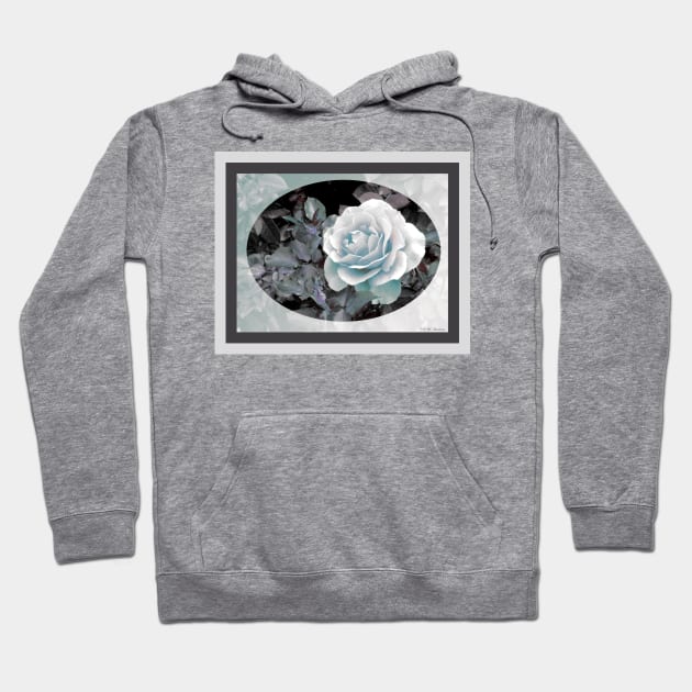 Blue-Gray Rose Hoodie by csturman